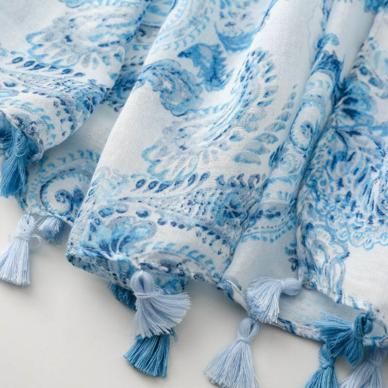 custom cotton scarf in china