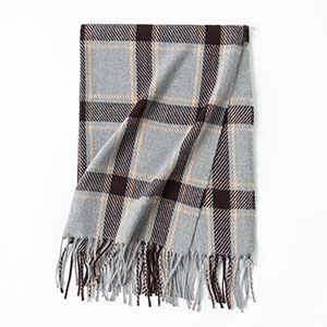 custom plaid cashmere scarf manufacturer