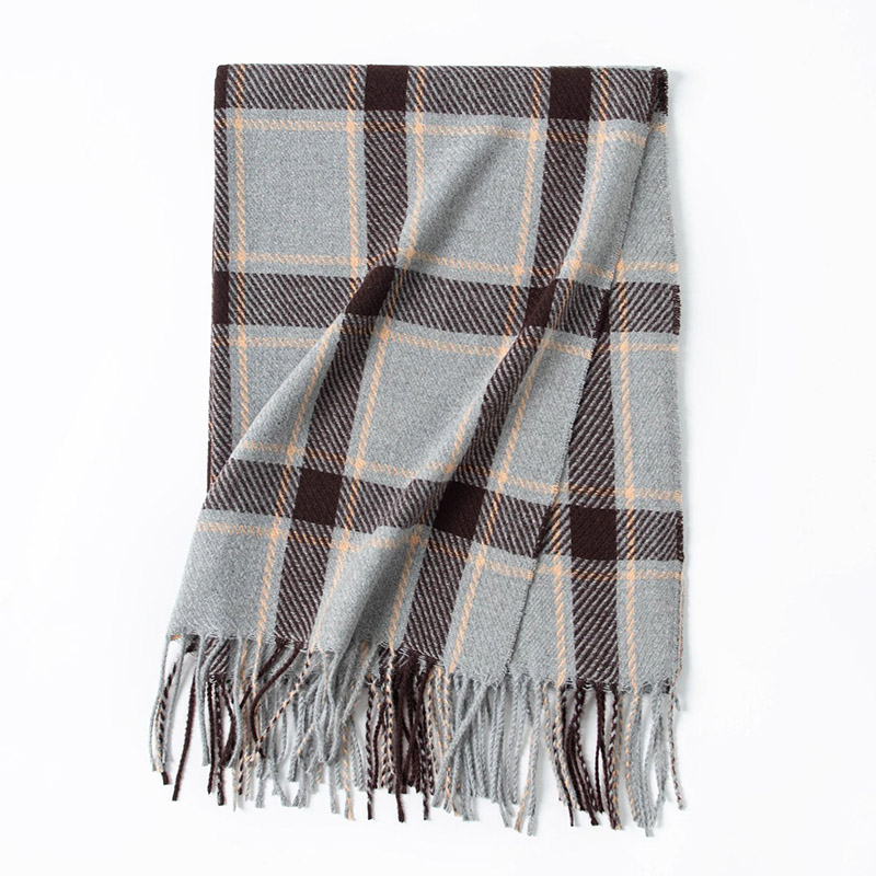 custom plaid cashmere scarf manufacturer