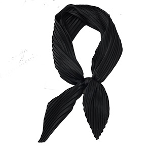 custom pleated scarf with logo