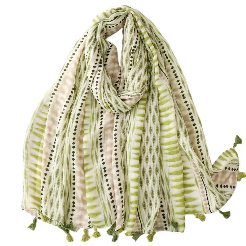custom printed cotton scarves china