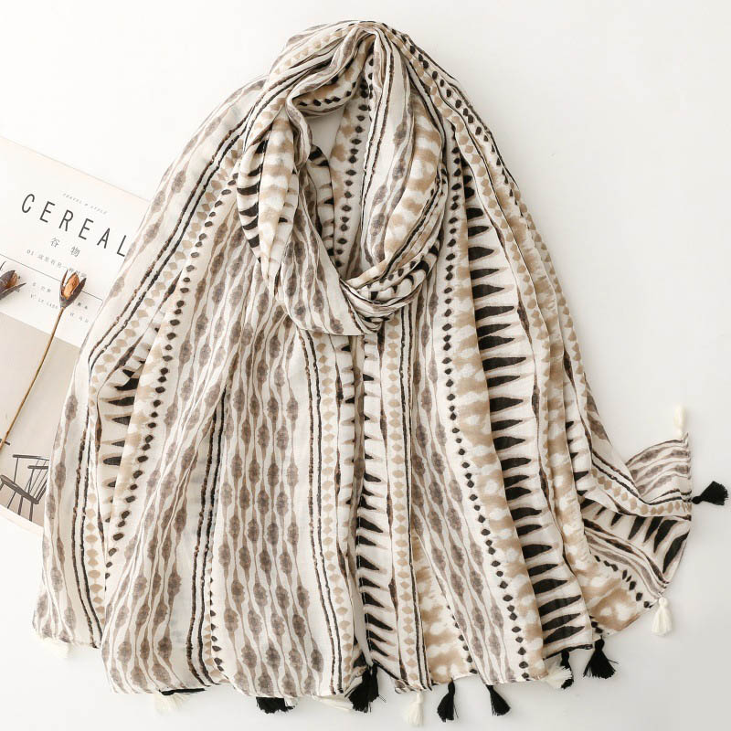 custom printed cotton scarves china