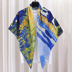 custom printed silk scarf supplier