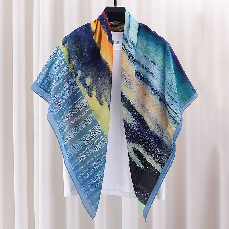custom printed silk scarf supplier