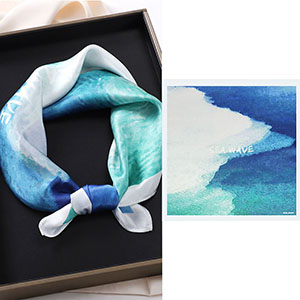 custom silk scarf printing china