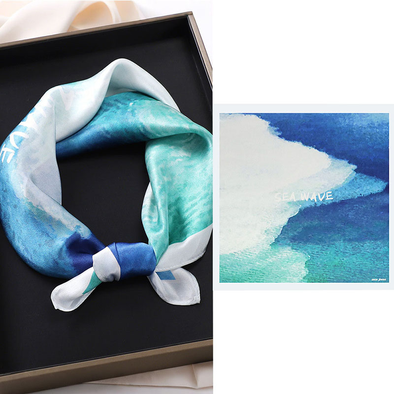 custom silk scarf printing china