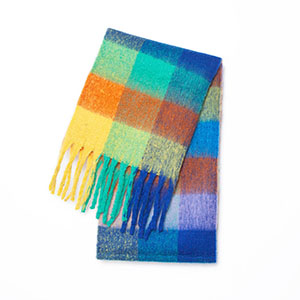 wholesale cashmere plaid scarf factory