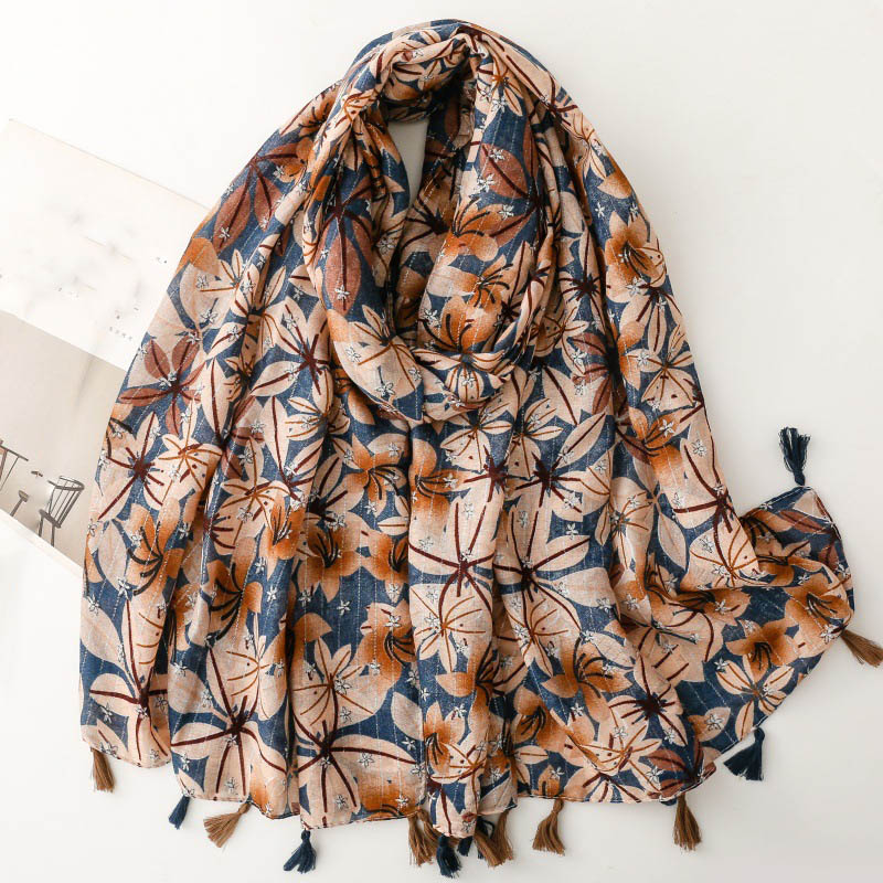 wholesale cotton linen scarf manufacturer