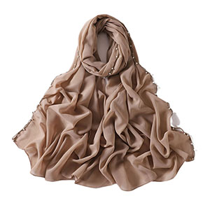 wholesale pearl chiffon scarf manufacturer