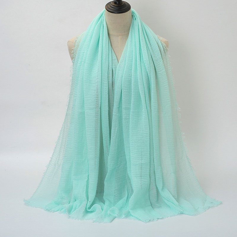 wholesale solid cotton scarf supplier