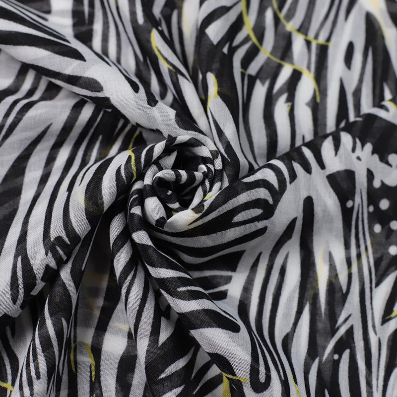 wholesale zebra print cotton scarf factory