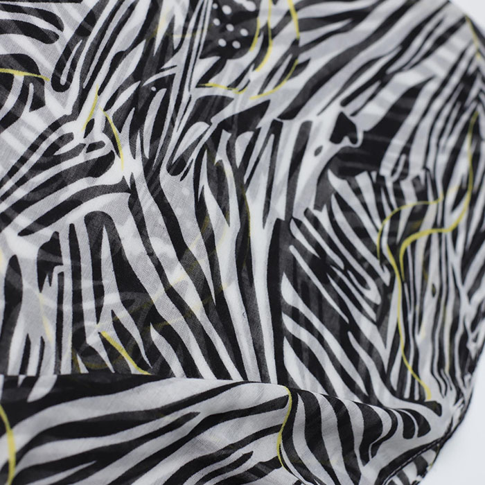 wholesale zebra print cotton scarf factory