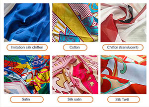 How are digital printed scarves produced?