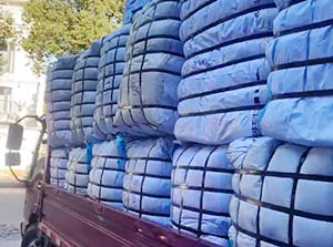14,000 pearl chiffon scarves shipped to United States