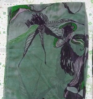 Begonia Flower Cotton Scarf
