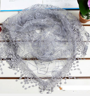 Lace Triangle Scarf