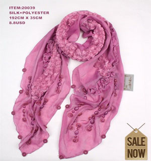 Mixed design scarf
