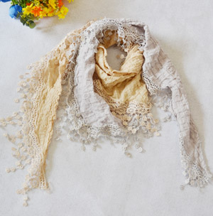 German cotton lace scarves