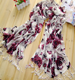 singapor rose scarf