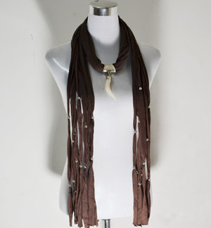 scarves with jewellery