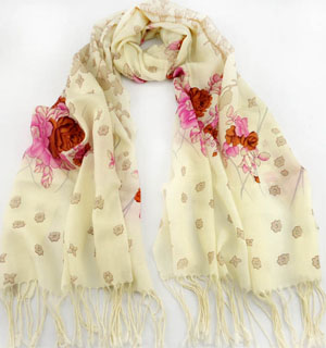 Mexico wool printed scarves