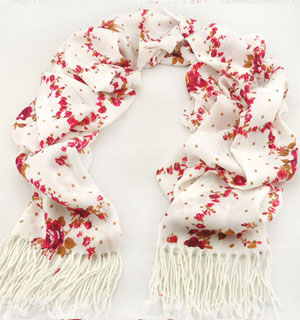 Myanmar printed cashmere scarves