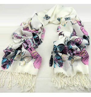Vietnam printed cashmere scarves