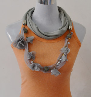Scarf with pendant wholesale
