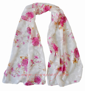 Silk chiffon scarf china