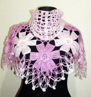 Singapore flower shawl