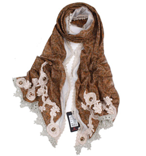 Hand Hollow lace scarves