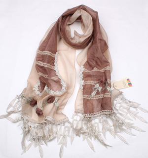 French Flower Garden Scarf
