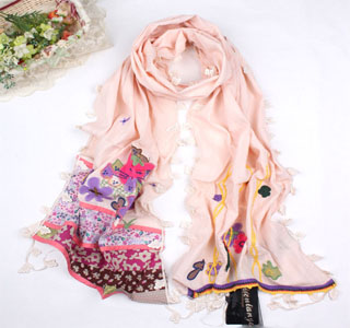 Embroidery scarves