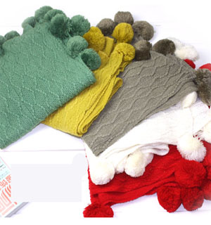 Sphere wool winter  scarves wholesale