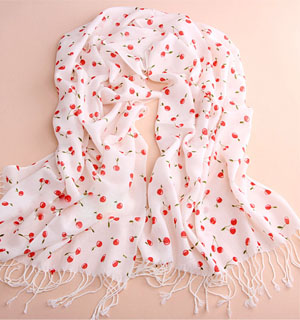 Cherry cashmere scarves Wholesale
