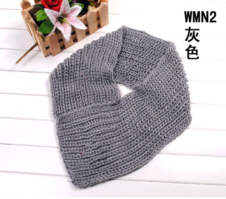 Winter knitting scarf