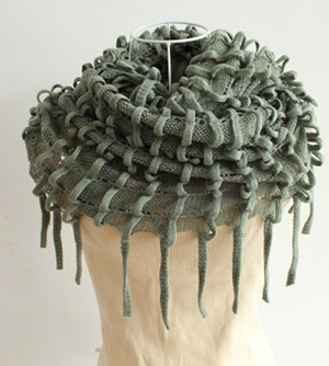 fashion hand knitting scarf