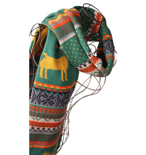 wool winter hat and scarf
