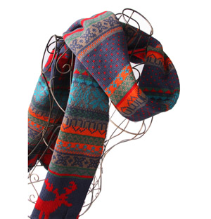 wool winter hat and scarf