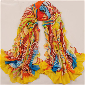 printed silk scarf wholesale