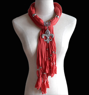 Sea rudder pendant jewelry scarf