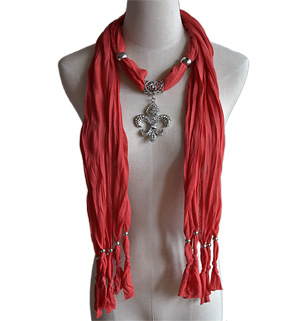 Sea rudder pendant jewelry scarf