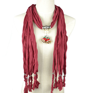 Christmas Scarf Jewelry