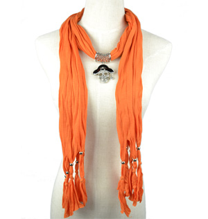 Pirates of the Caribbean pendant jewelry scarf