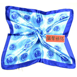 Rose Square silk scarf