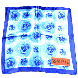 Rose Square silk scarf