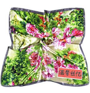 korean silk scarf