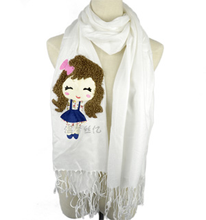 Cartoon heat transfer scarf