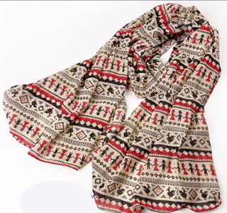 colorfull silk scarf
