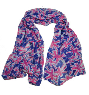 British flag Bali yarn scarves